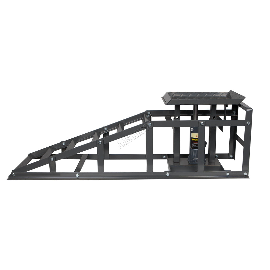SwitZer Car Ramp With 2 Ton Jack Grey x2
