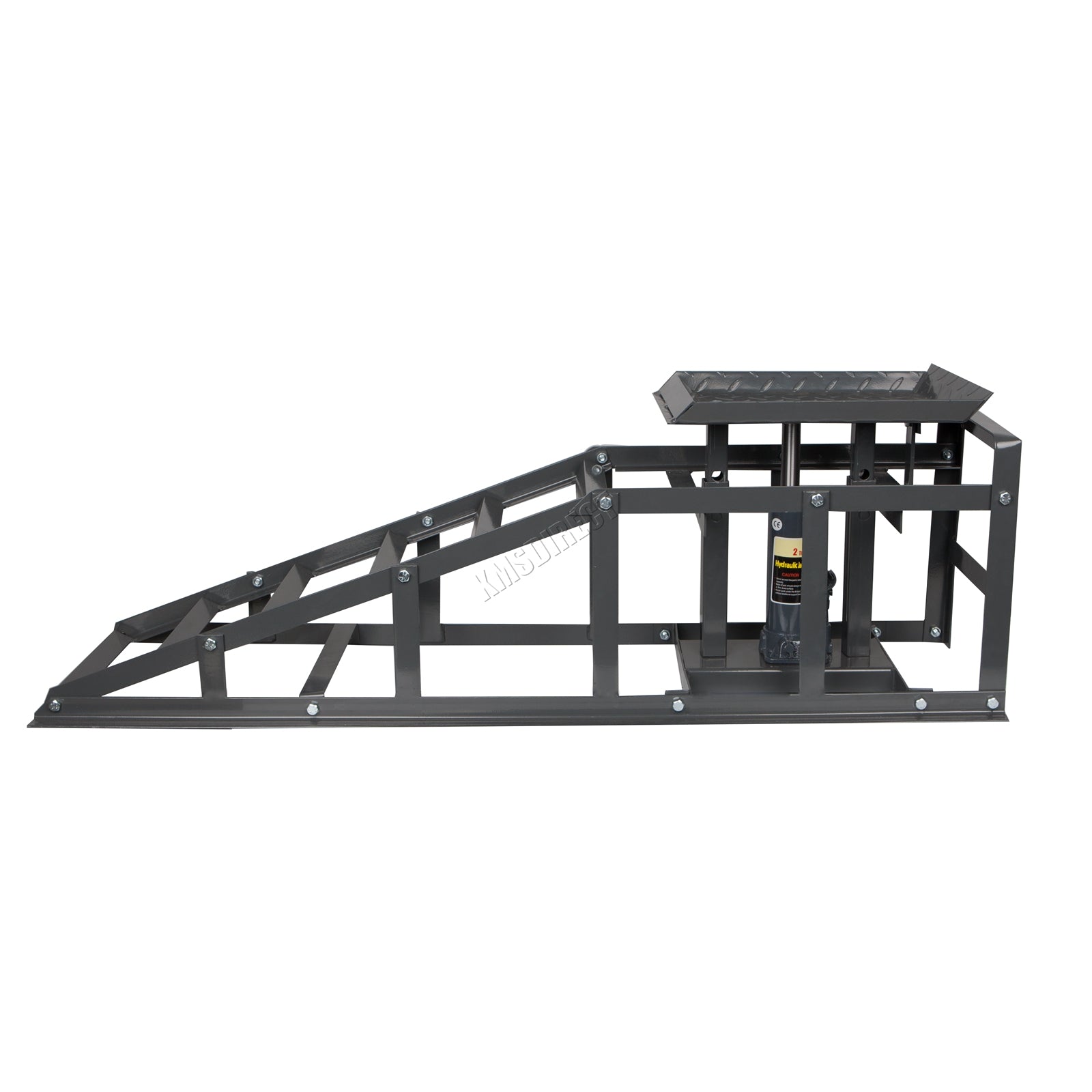 SwitZer Car Ramp With 2 Ton Jack Grey x2