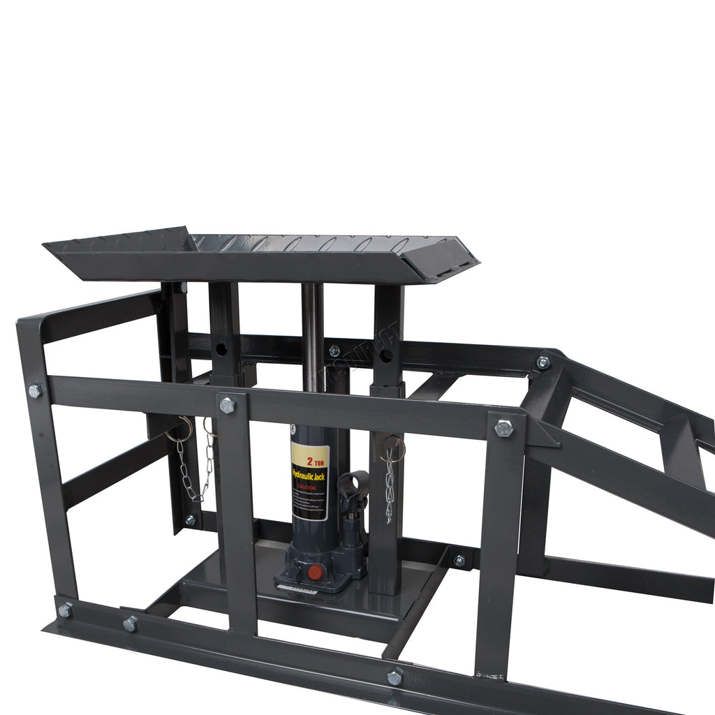 SwitZer Car Ramp With 2 Ton Jack Grey x2