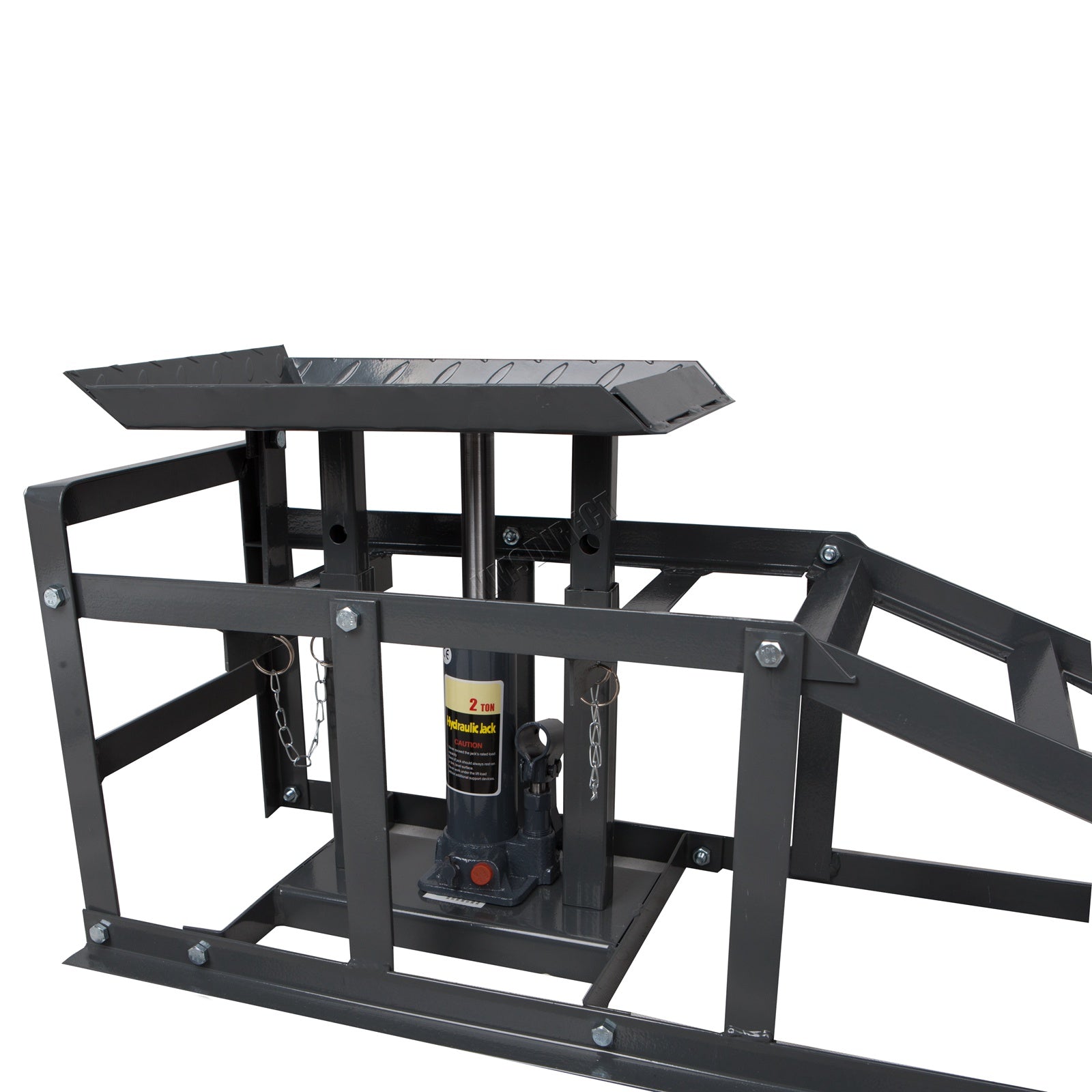 SwitZer Car Ramp With 2 Ton Jack Grey x2