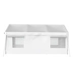 BIRCHTREE Carport 10x20ft PE Shed Sidewalls and Windows