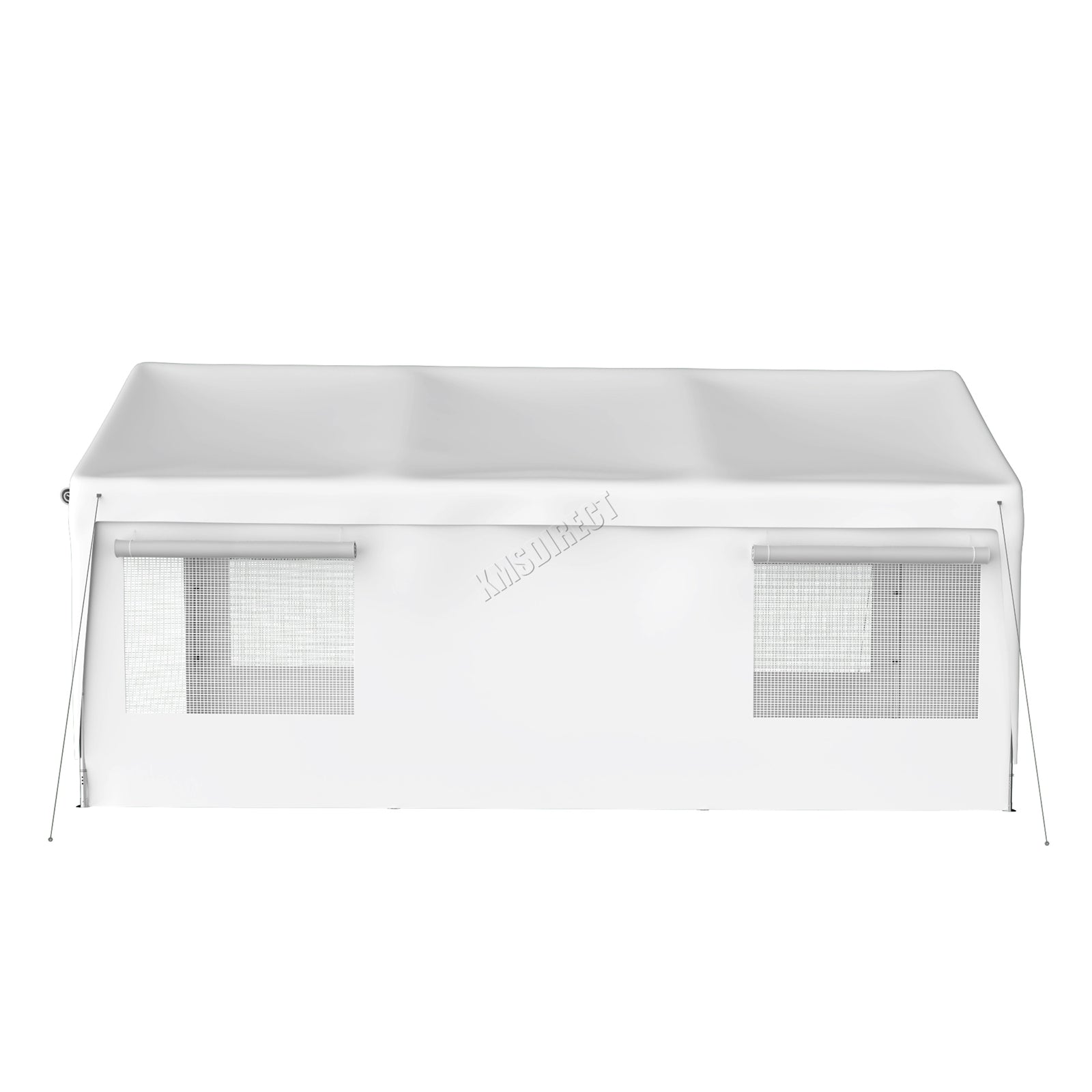 BIRCHTREE Carport 10x20ft PE Shed Sidewalls and Windows