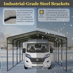 BIRCHTREE Metal Carport 13X20FT Anthracite