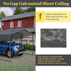 BIRCHTREE Metal Carport 13X20FT Anthracite