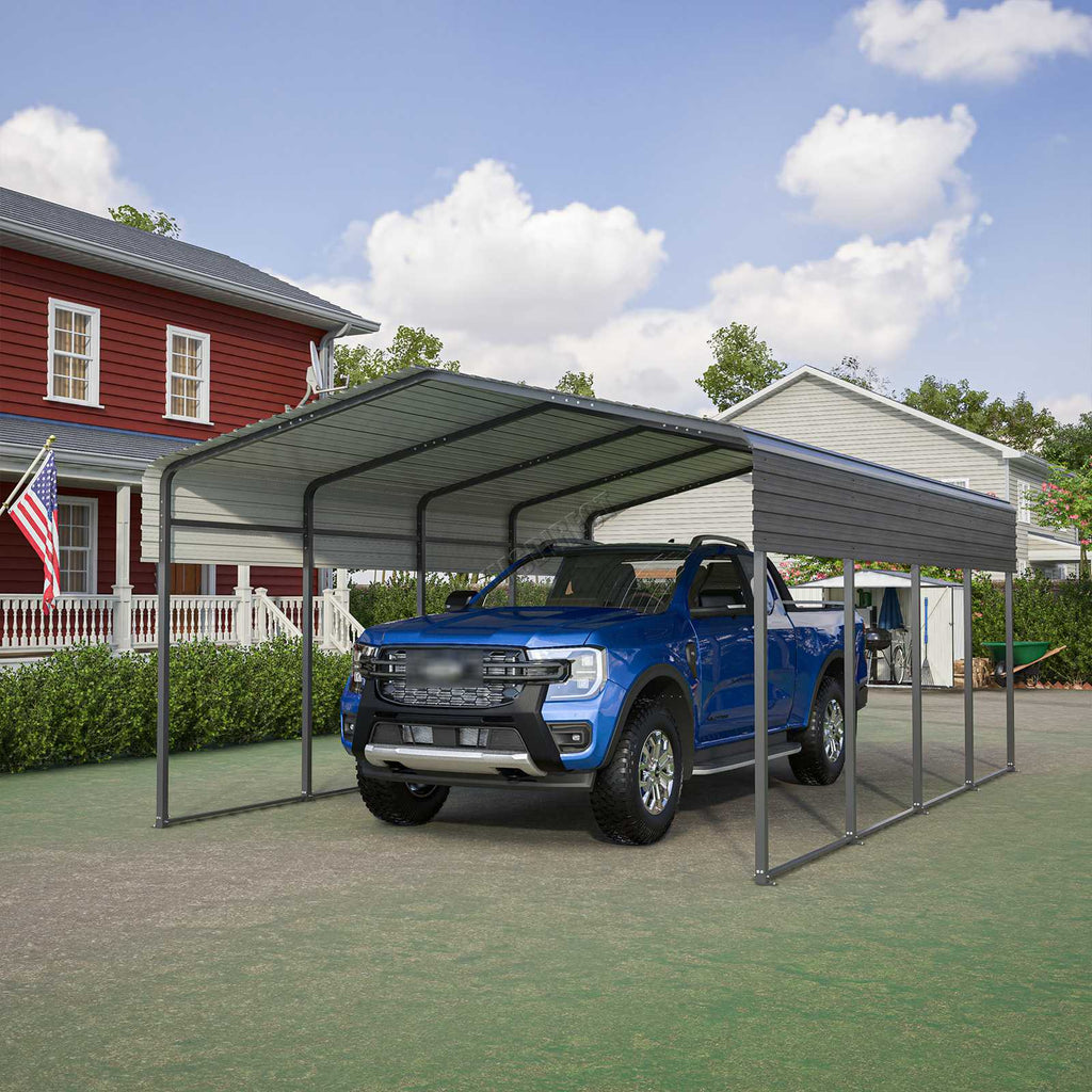 BIRCHTREE Metal Carport 13X20FT Anthracite