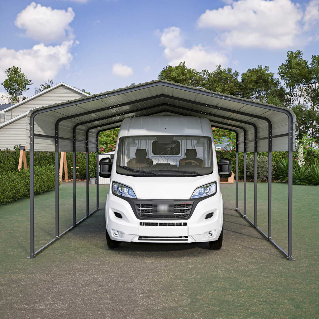 BIRCHTREE Metal Carport 13X20FT Anthracite