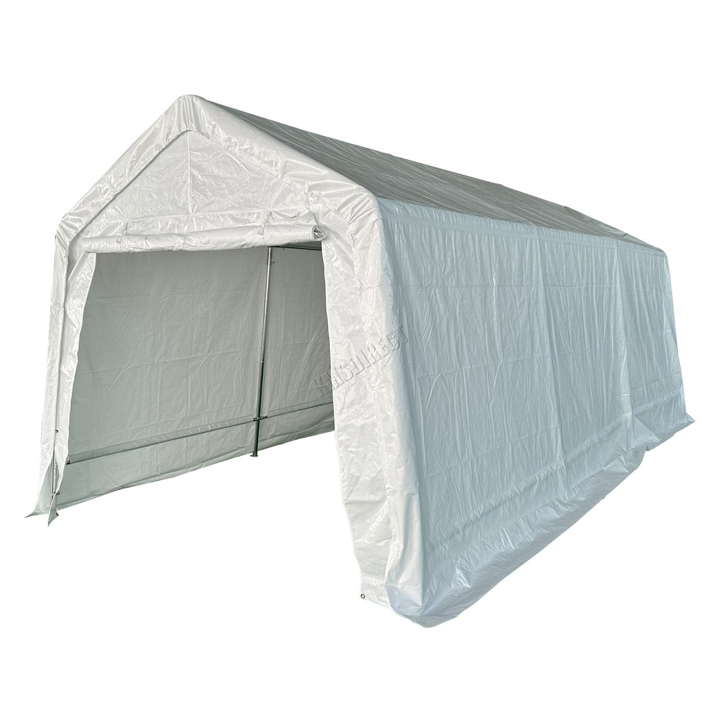 BIRCHTREE Carport 3m x 6m x 2.6m White