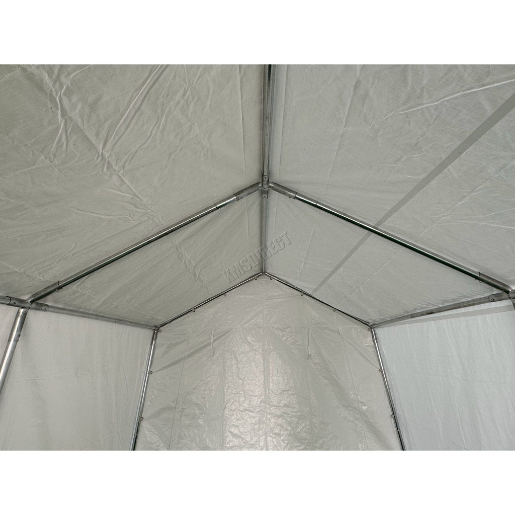 BIRCHTREE Carport 3m x 6m x 2.6m White