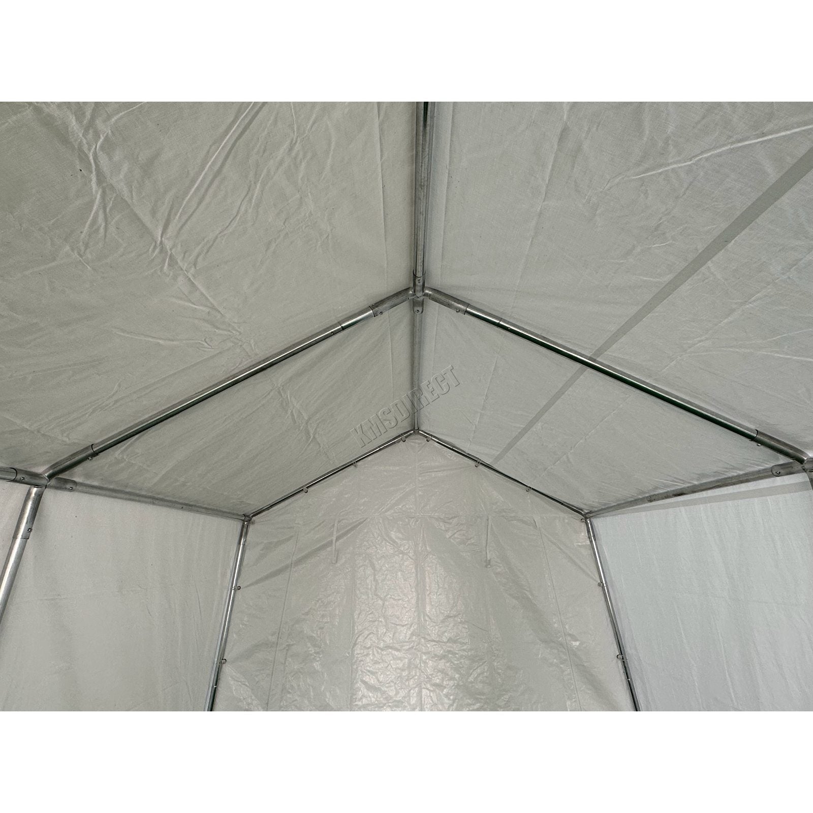 BIRCHTREE Carport 3m x 6m x 2.6m White