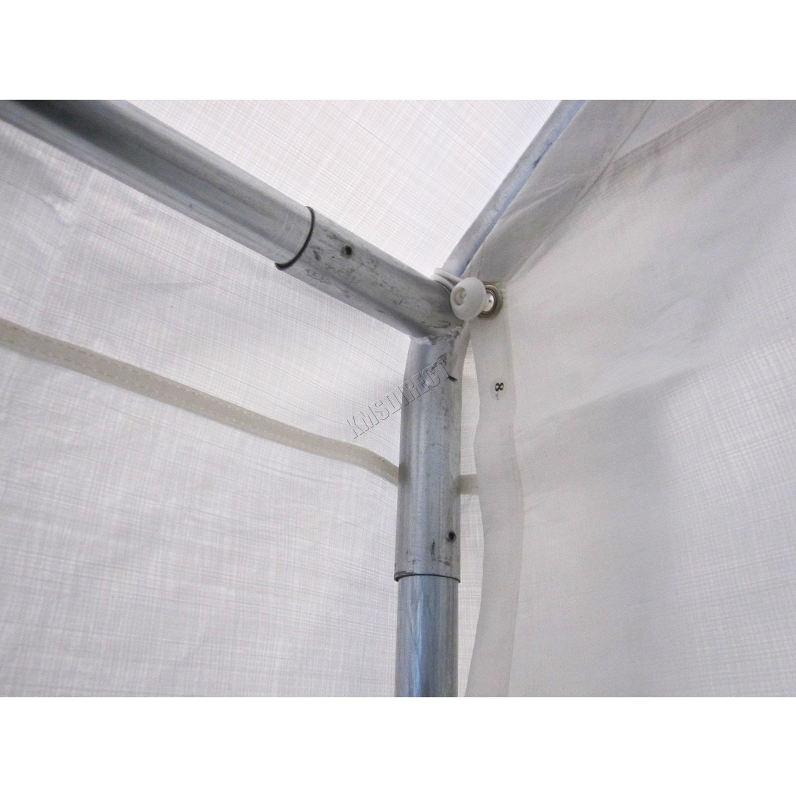 BIRCHTREE Carport 3m x 6m x 2.6m White