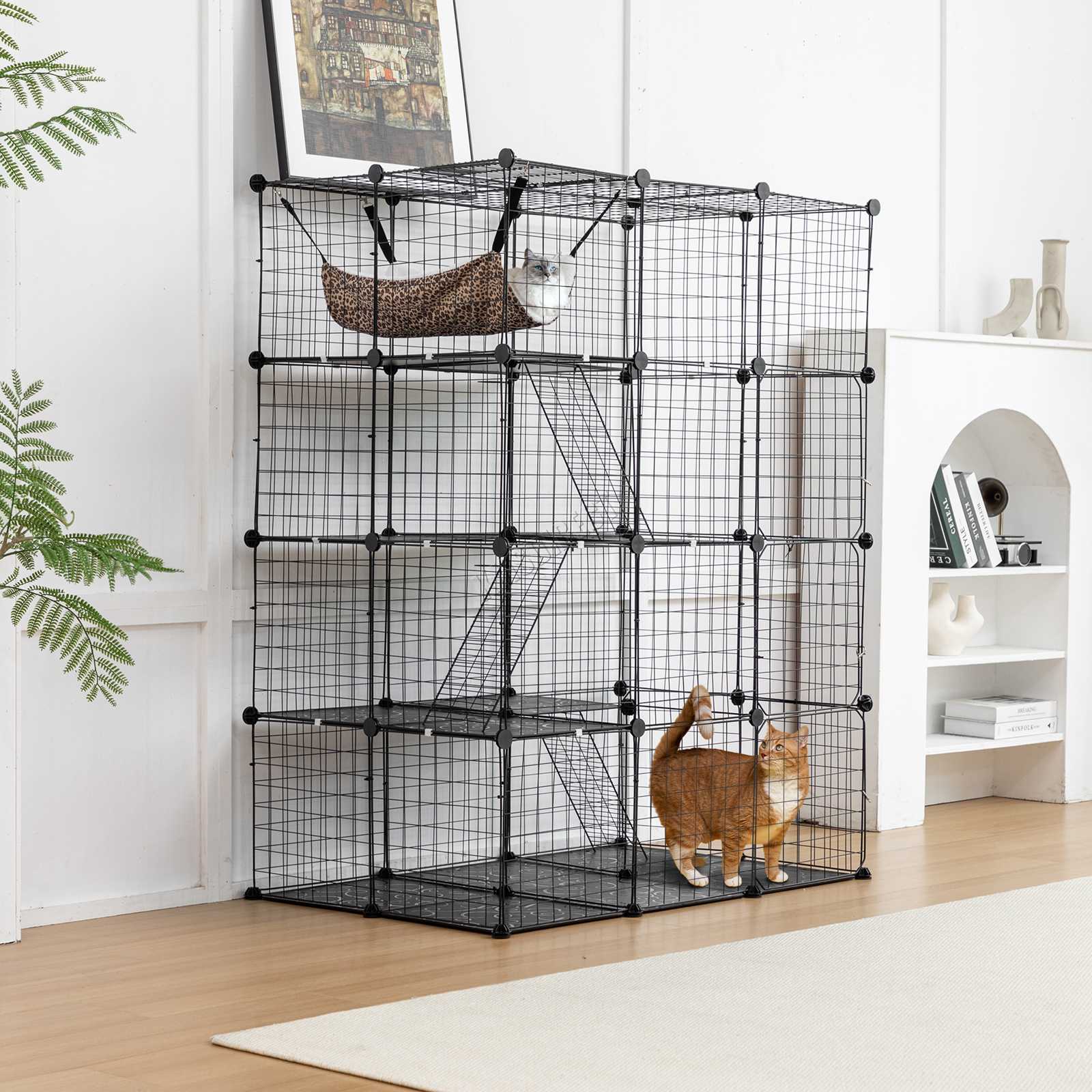 PawHaven Cat Cage Indoor Large Metal Wire