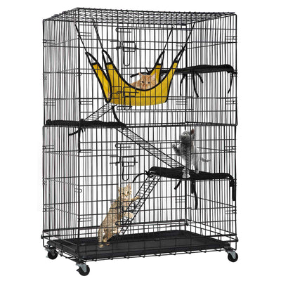 PawHaven Cat Cage Metal 05 Black