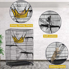 PawHaven Cat Cage Metal 05 Black