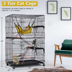 PawHaven Cat Cage Metal 05 Black