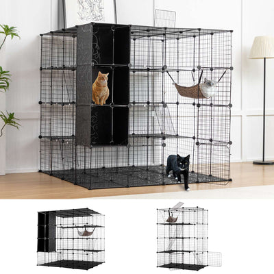 PawHaven Cat Cage Indoor Large Metal Wire