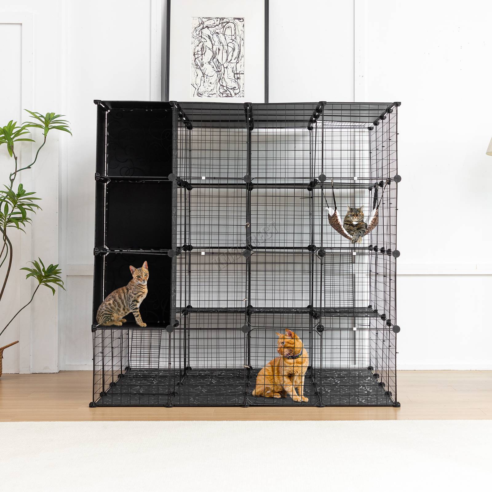 PawHaven Cat Cage Indoor Large Metal Wire