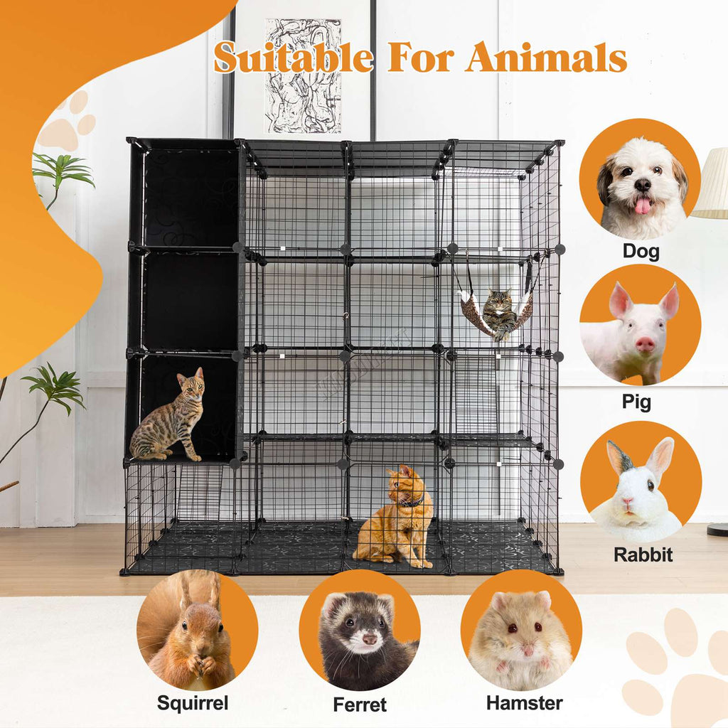 PawHaven Cat Cage Indoor Large Metal Wire