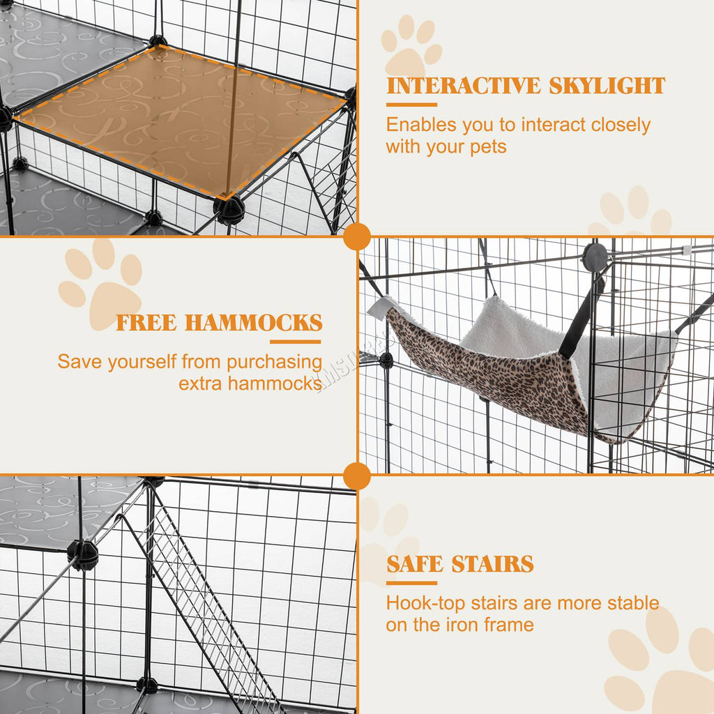 PawHaven Cat Cage Indoor Large Metal Wire