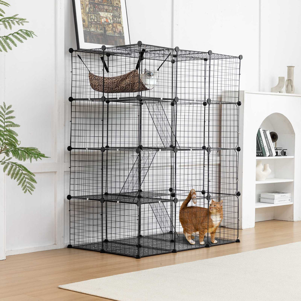 PawHaven Cat Cage Indoor Large Metal Wire
