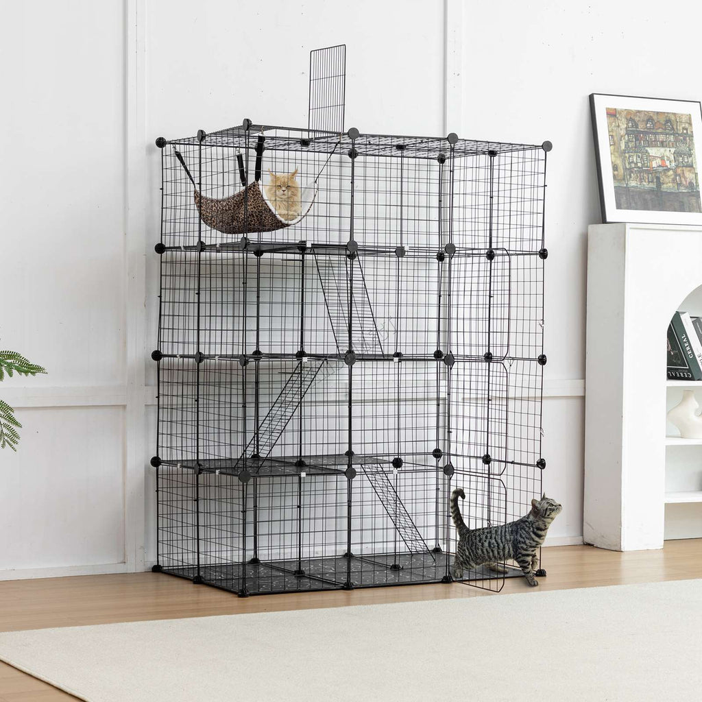 PawHaven Cat Cage Indoor Large Metal Wire