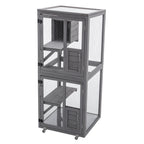 PawHaven Cat Cage Wood PH-CC-03 Grey