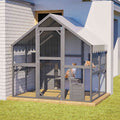 PawHaven Wooden Cat Cage PH-CC-06