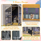 PawHaven Wooden Cat Cage PH-CC-06