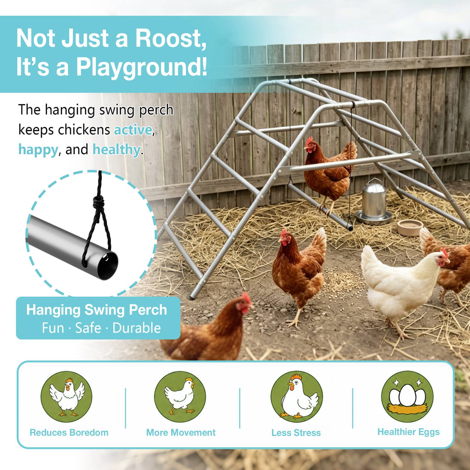 PawHaven Chicken Metal PH-MCP02 Silver