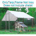 BIRCHTREE Chicken Run Cage Cover 347x193CM White