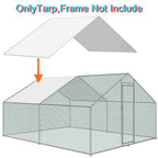BIRCHTREE Chicken Run Cage Cover 347x193CM White