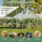 PawHaven Chicken Run Cage Walk In Coop Metal