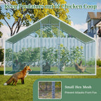 PawHaven Chicken Run Cage Walk In Coop Metal