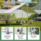 PawHaven Chicken Run Cage Walk In Coop Metal