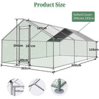 PawHaven Chicken Run Cage Walk In Coop Metal