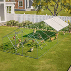 PawHaven Chicken Run Cage Walk In Coop Metal