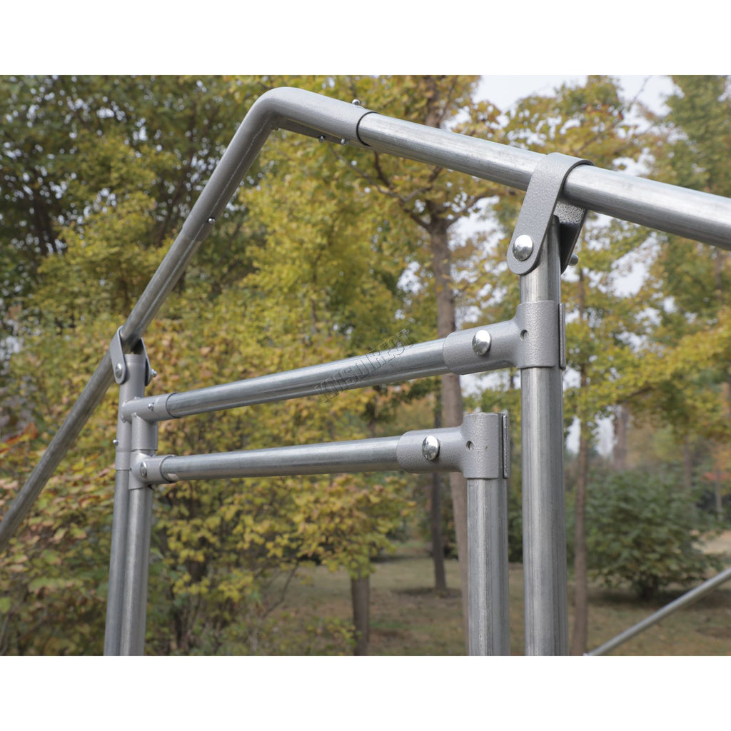 PawHaven Chicken Run Cage Walk In Coop Metal