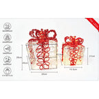 WestWood Christmas Lighted Gift Boxes Set of 2