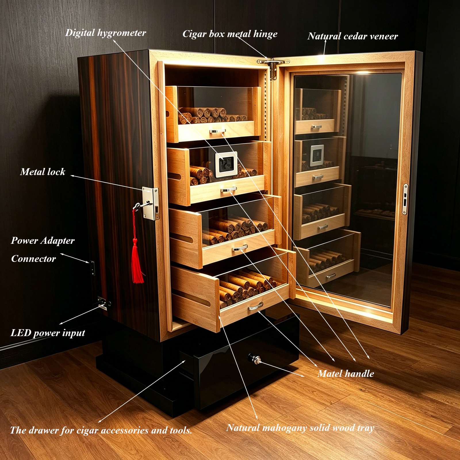 WestWood Cigar Humidor Cabinet CHC01