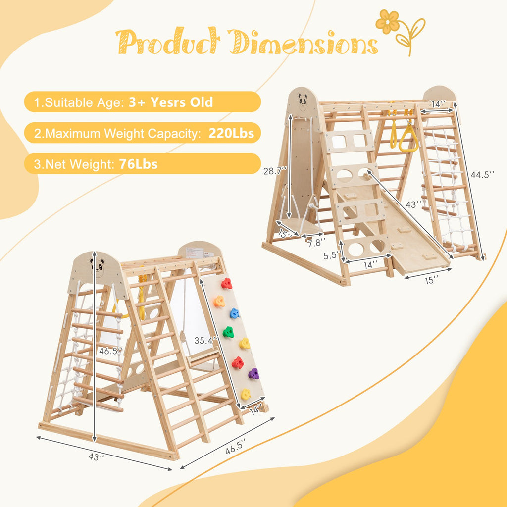 Galactica Large Wooden Climbing Frame