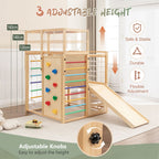GALACTICA 9-in-1 Wooden Indoor Jungle Gym Playset PG09