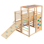 GALACTICA 9-in-1 Wooden Indoor Jungle Gym Playset PG09