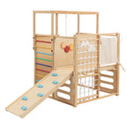 GALACTICA 9-in-1 Wooden Indoor Jungle Gym Playset PG09