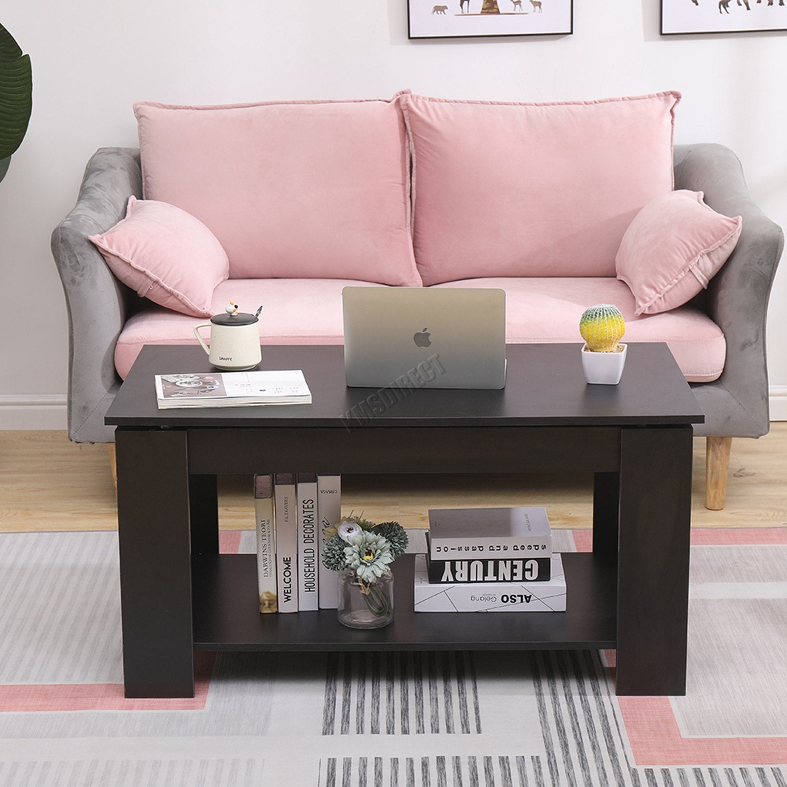 WestWood Coffee Table Lift Up Top Desk