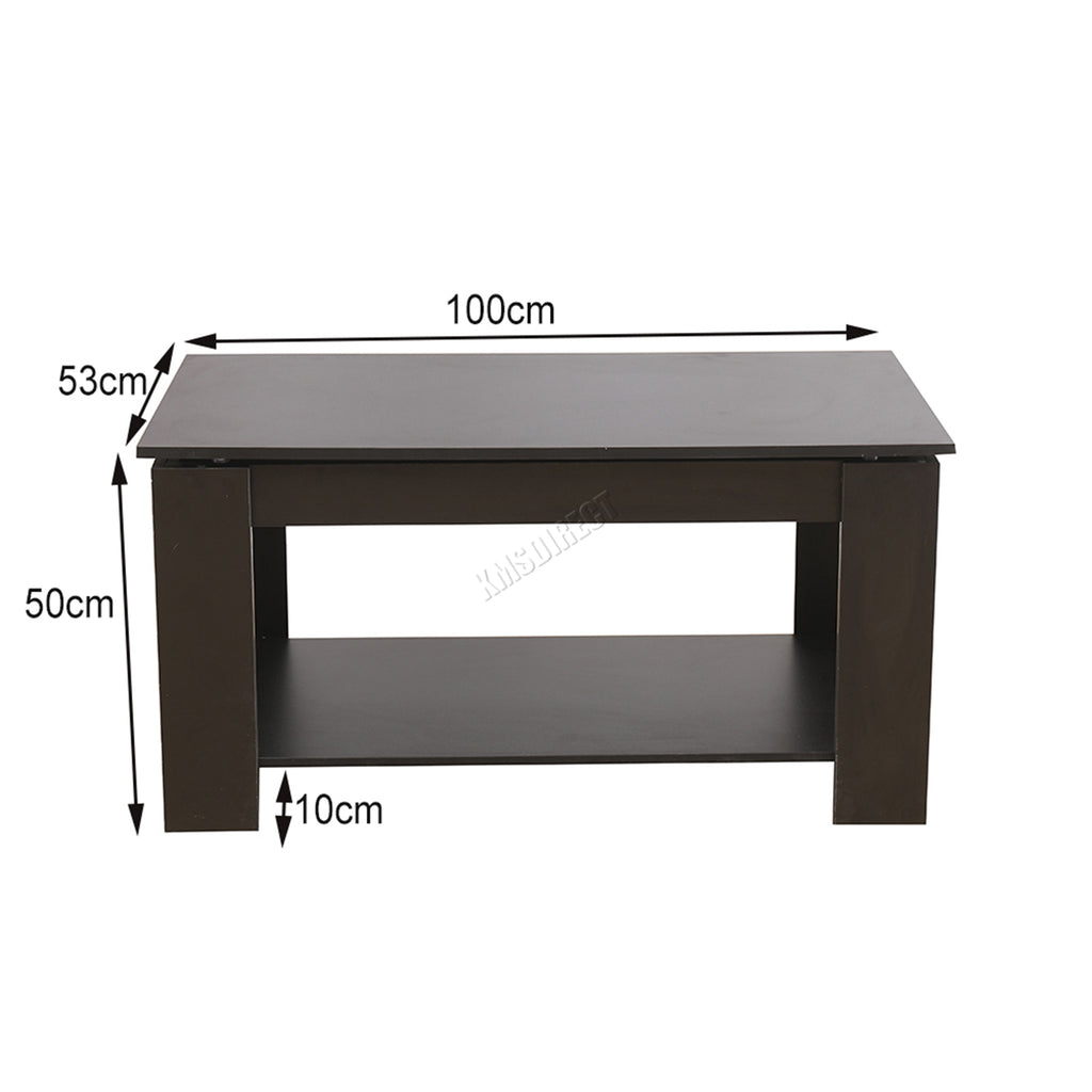 WestWood Coffee Table Lift Up Top Desk