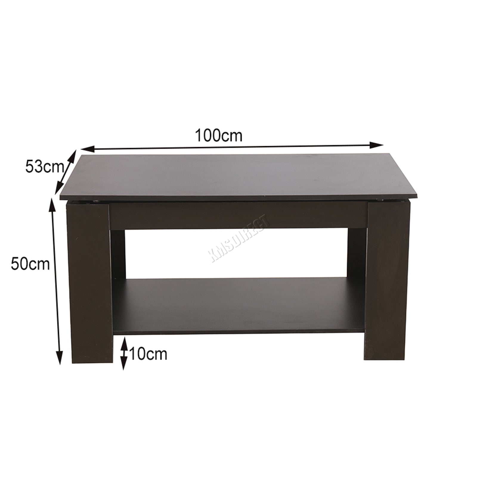 WestWood Coffee Table Lift Up Top Desk