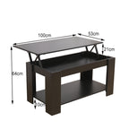 WestWood Coffee Table Lift Up Top Desk
