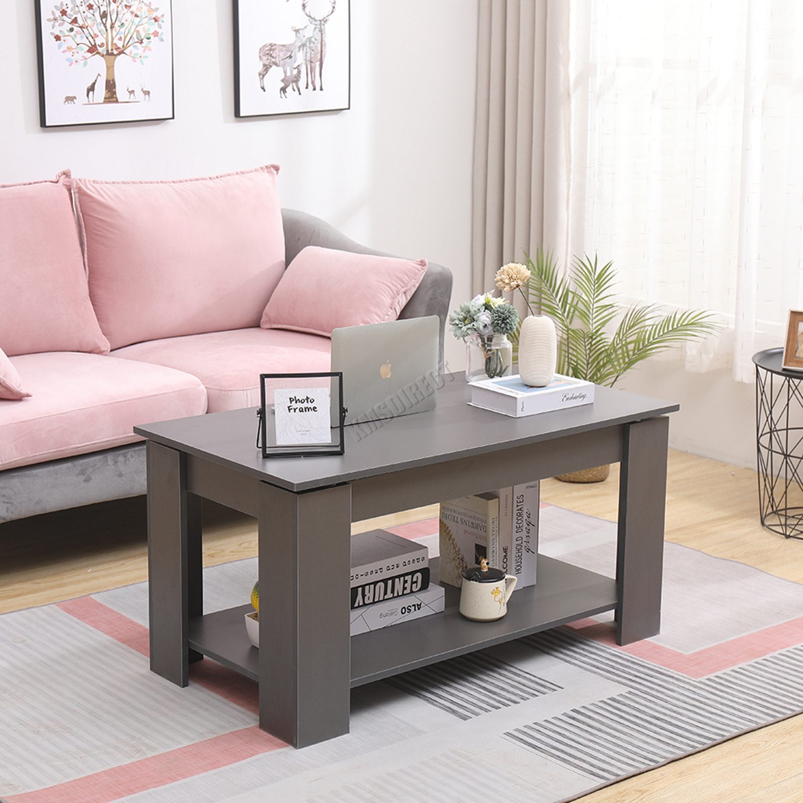 WestWood Coffee Table Lift Up Top Desk