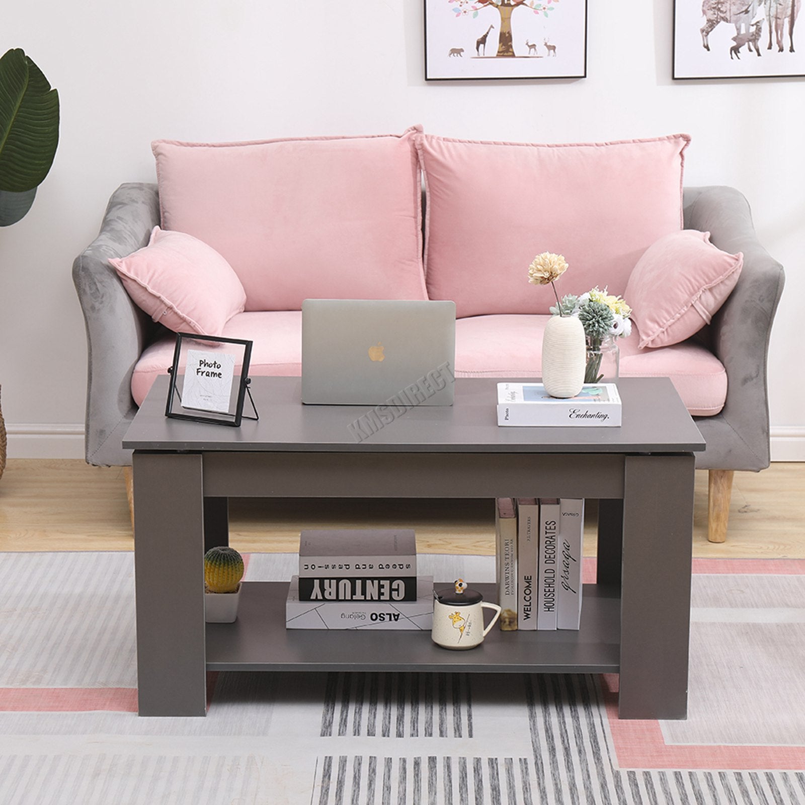 WestWood Coffee Table Lift Up Top Desk