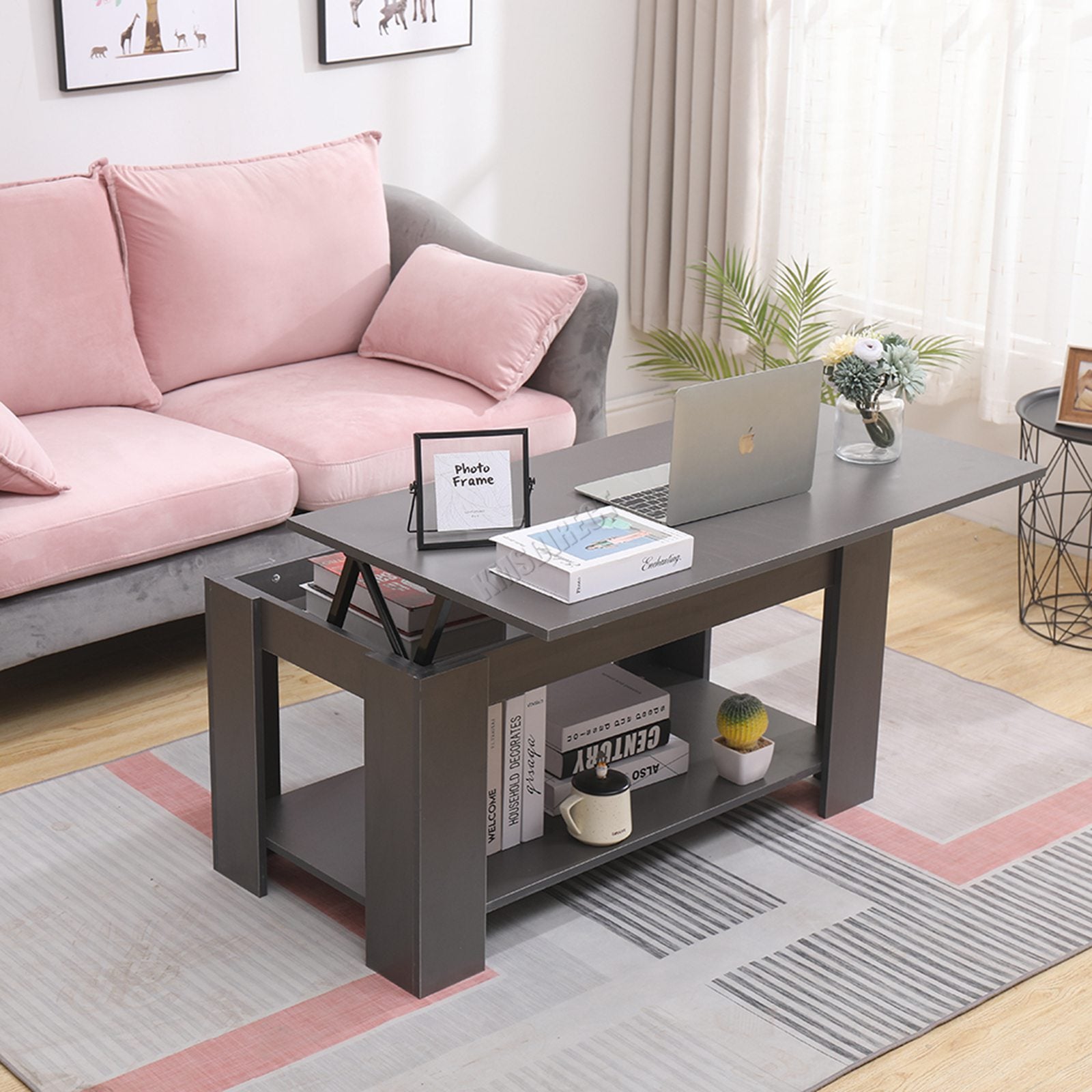 WestWood Coffee Table Lift Up Top Desk