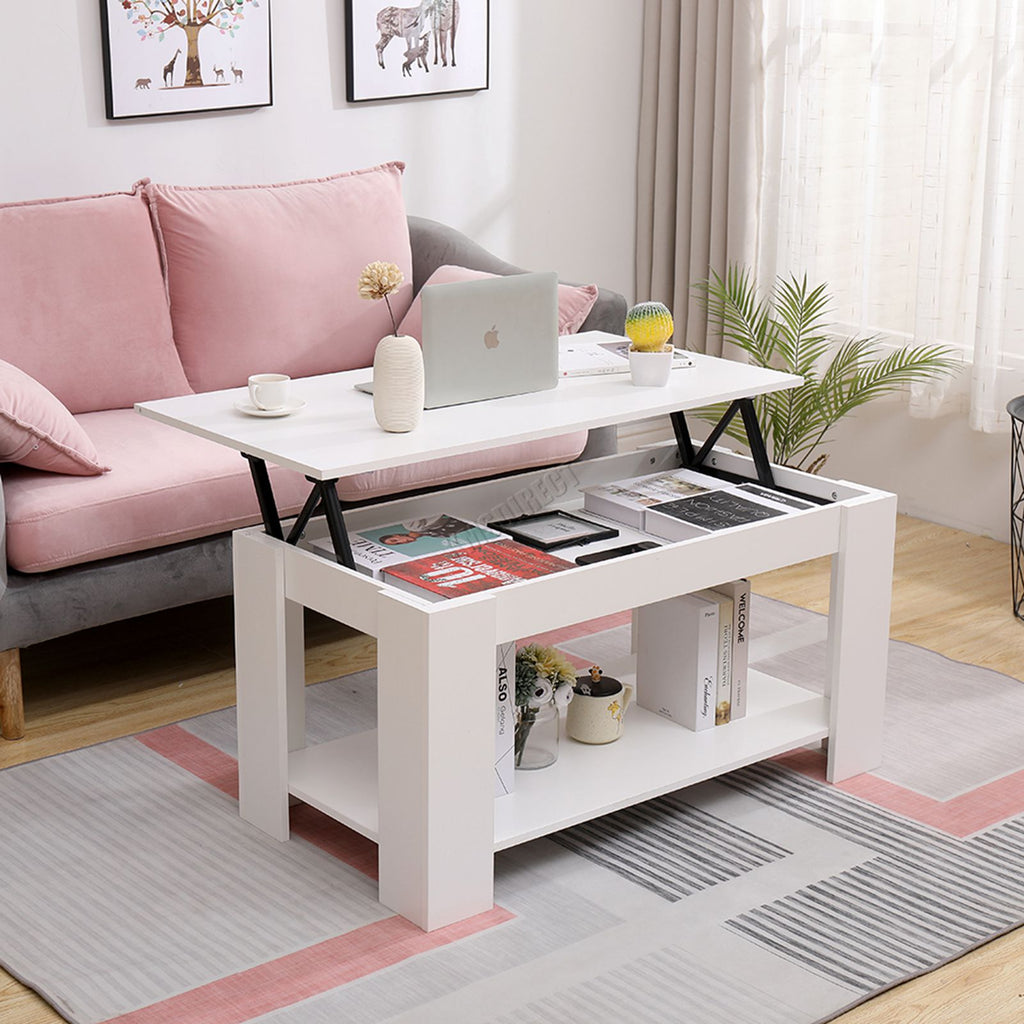 WestWood Coffee Table Lift Up Top Desk